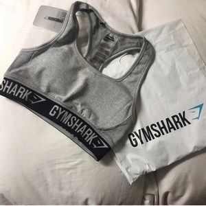 FLEX SPORTS BRA •LIGHT GREY MARL/BLACK (NEW)♥️🦈